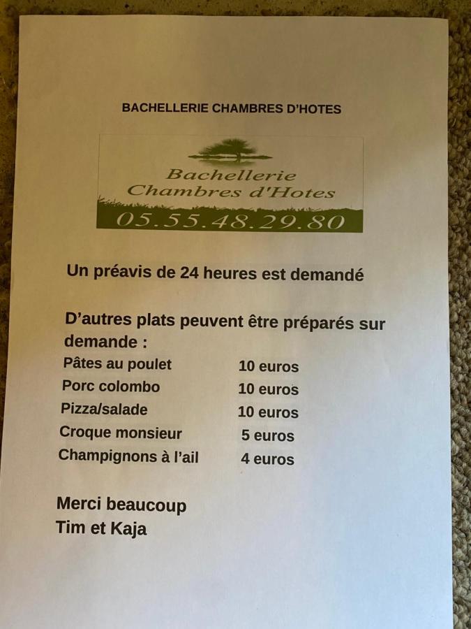 Bachellerie Bed and Breakfast Chéronnac Exteriör bild